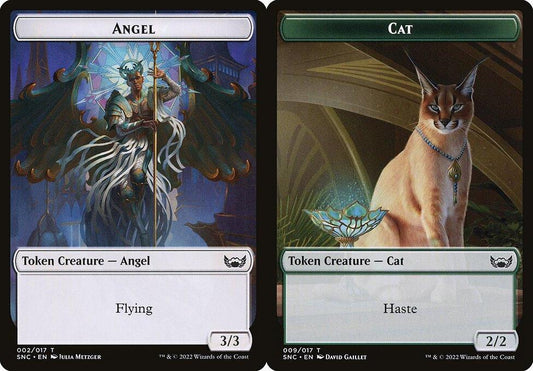 Angel (002) // Cat (009) Double-Sided Token - Foil
