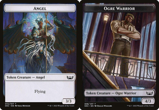 Angel (002) // Ogre Warrior (006) Double-Sided Token - Foil