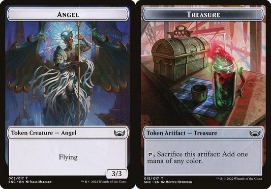 Angel (002) // Treasure (015) Double-Sided Token - Foil