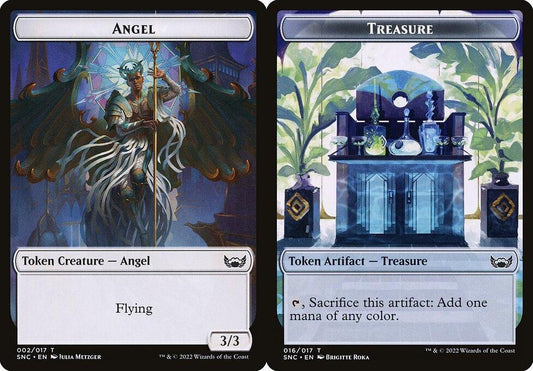 Angel (002) // Treasure (016) Double-Sided Token - Foil