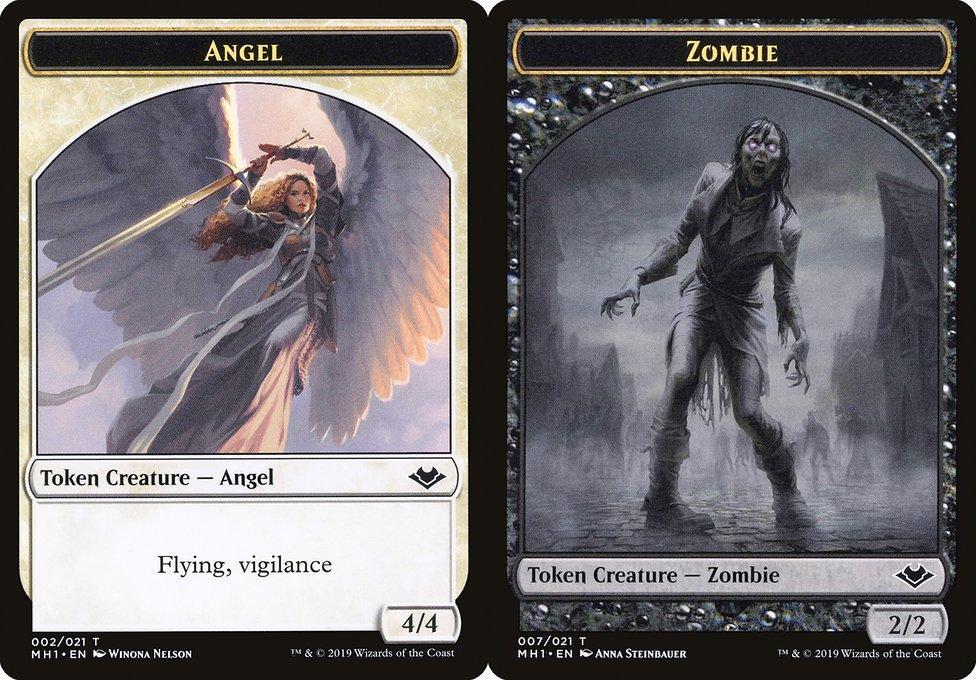 Angel (002) // Zombie (007) Double-Sided Token