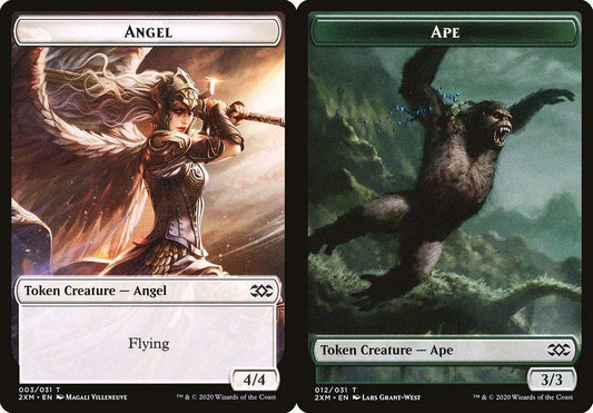 Angel (003) // Ape (012) Double-Sided Token - Foil