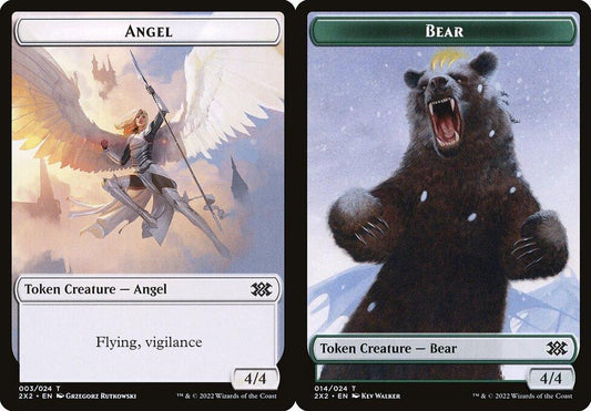 Angel (003) // Bear (014) Double-Sided Token - Foil
