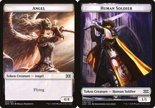 Angel (003) // Human Soldier (005) Double-Sided Token - Foil