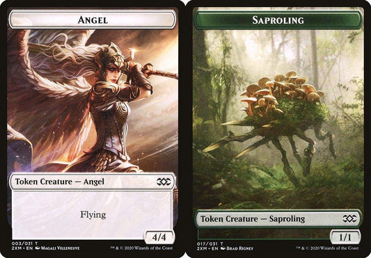 Angel (003) // Saproling (017) Double-Sided Token - Foil