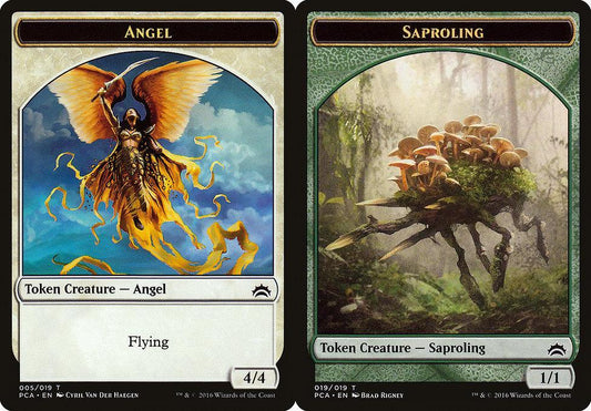 Angel (005) // Saproling (019) Double-Sided Token