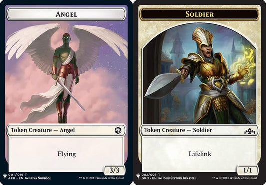 Angel (001) // Soldier (002) Double-Sided Token (PLST)