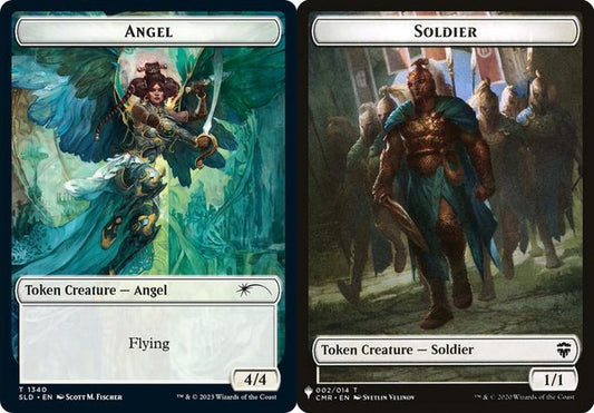 Angel (1340) // Soldier (002) (CMR) Double-Sided Token (PLST)