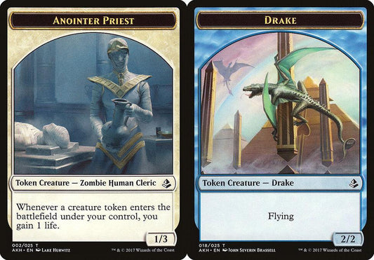 Anointer Priest (002) // Drake (018) Double-Sided Token