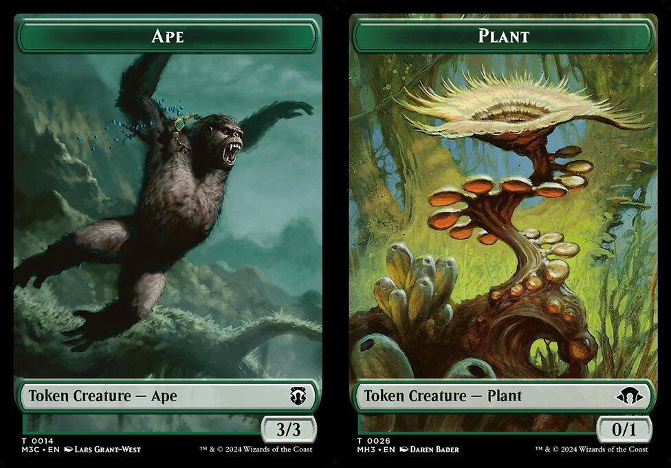 Ape (0014) // Plant (0026) Double-Sided Token