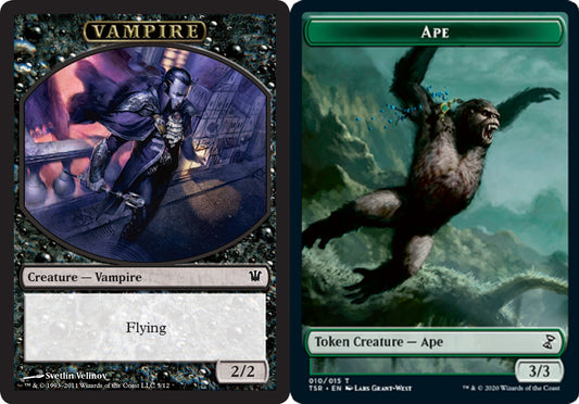 Ape (010) // Vampire (005) Double-Sided Token