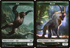 Ape (012) // Beast (013) Double-Sided Token - Foil