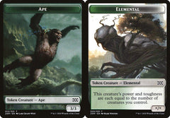 Ape (012) // Elemental (020) Double-Sided Token - Foil