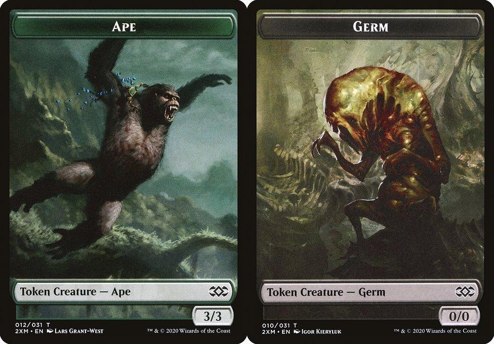 Ape (012) // Germ (010) Double-Sided Token - Foil