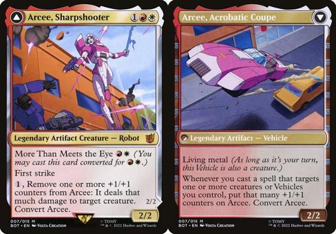 Arcee, Sharpshooter // Arcee, Acrobatic Coupe (007)