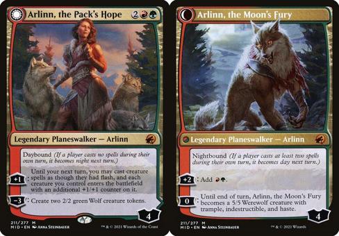 Arlinn, the Pack's Hope // Arlinn, the Moon's Fury - Foil