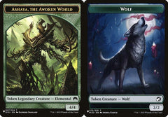 Ashaya, the Awoken World (007) // Wolf (013) Double-Sided Token (PLST)