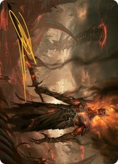 Ashen Reaper (46/81) Art Card (AMOM) - Gold-Stamped Signature