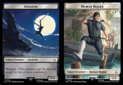 Assassin (0004) // Human Rogue (0003) Double-Sided Token - Foil