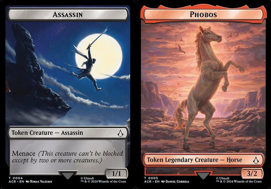 Assassin (0004) // Phobos (0005) Double-Sided Token - Foil