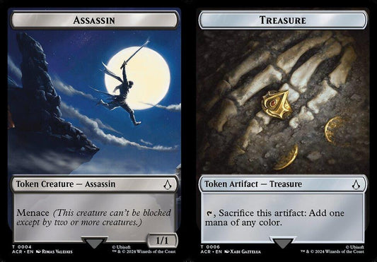 Assassin (0004) // Treasure (0006) Double-Sided Token