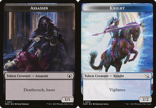 Assassin (0017) // Knight (0010) Double-Sided Token