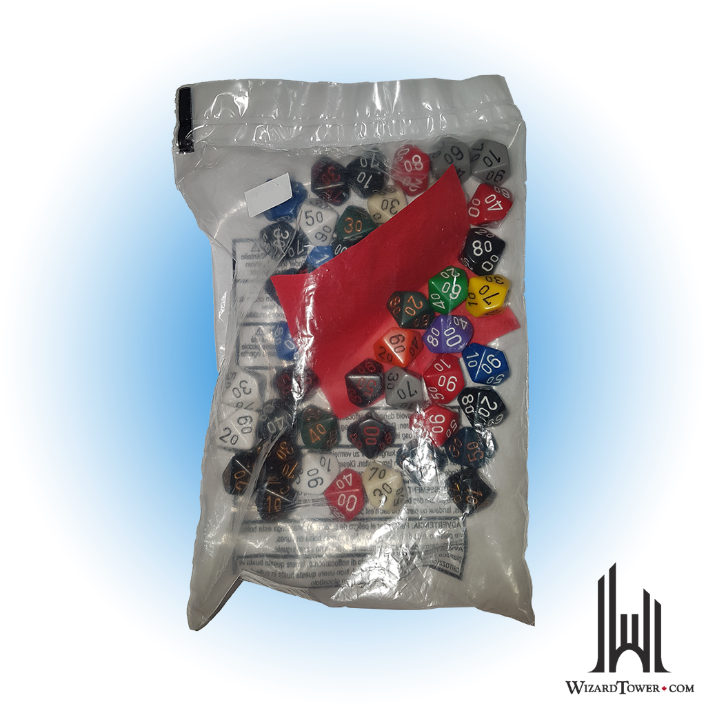 Dice Set - Opaque Assorted d10% 50ct