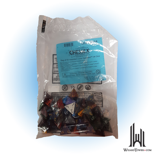 Dice Set - Speckled Assorted d4 50ct