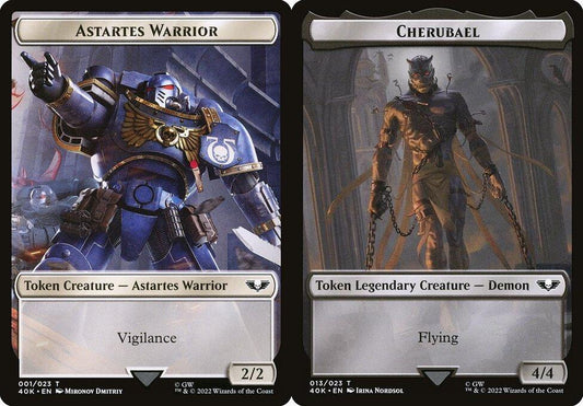 Astartes Warrior (001) // Cherubael (013) Double-Sided Token