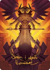 Atraxa, Praetors' Voice (77/81) Art Card (AMOM) - Gold-Stamped Signature