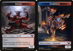 Avatar (001) // Elemental (002) Double-Sided Token - Foil