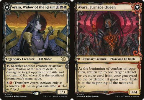 Ayara, Widow of the Realm // Ayara, Furnace Queen (0296) (Showcase) - Foil