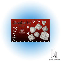 Dice Set - Bloodsucker Shimmering White / Gold 7ct