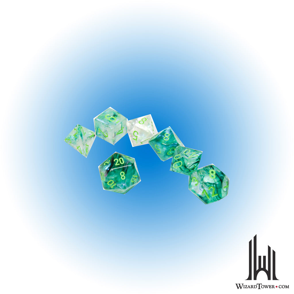 Dice Set - Borealis Kelp / Light Green 7ct
