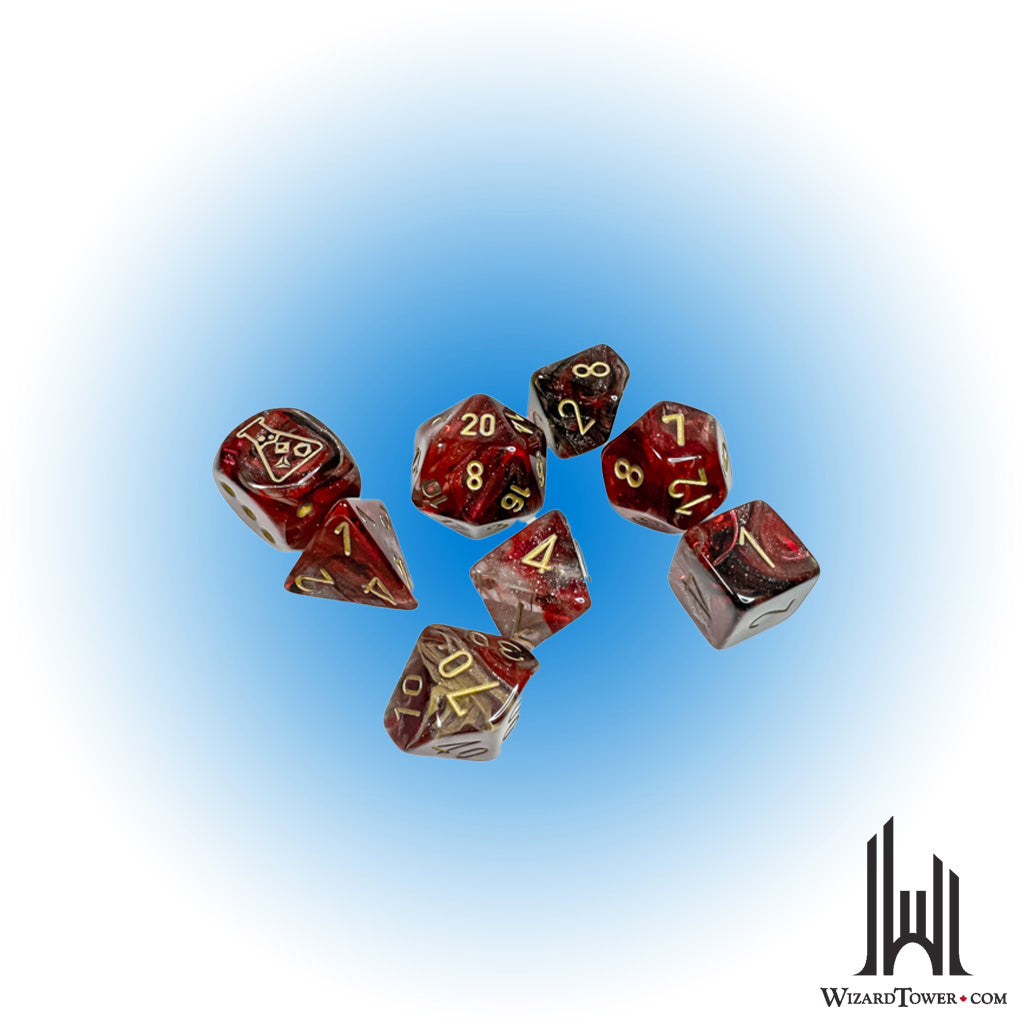 Dice Set - Borealis Cosmos / Gold 7ct