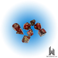 Dice Set - Borealis Cosmos / Gold 7ct