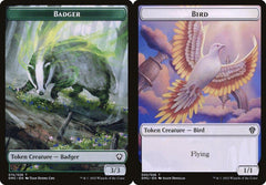Badger (015) // Bird (002) Double-Sided Token - Foil