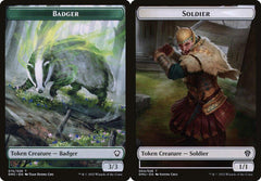 Badger (015) // Soldier (004) Double-Sided Token - Foil