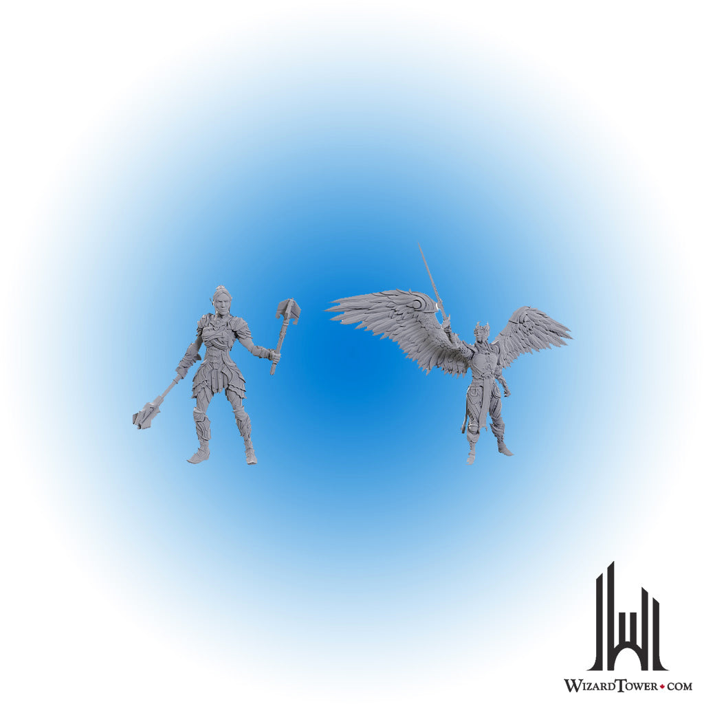 Unpainted Miniature - Baldur's Gate 3 - Dame Aylin and Minthara