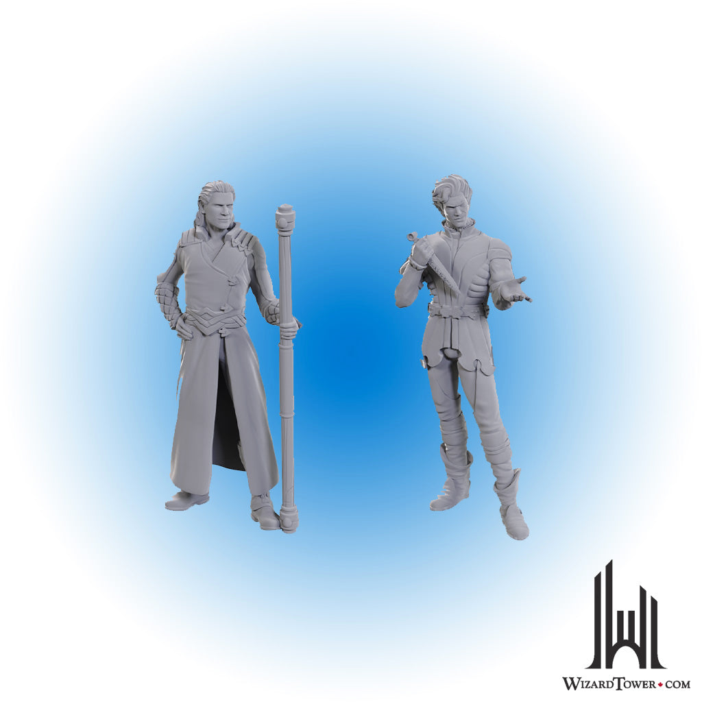 Unpainted Miniature - Baldur's Gate 3 - Gale and Astarion