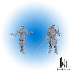 Unpainted Miniature - Baldur's Gate 3 - Sarevok Anchev and Raphael