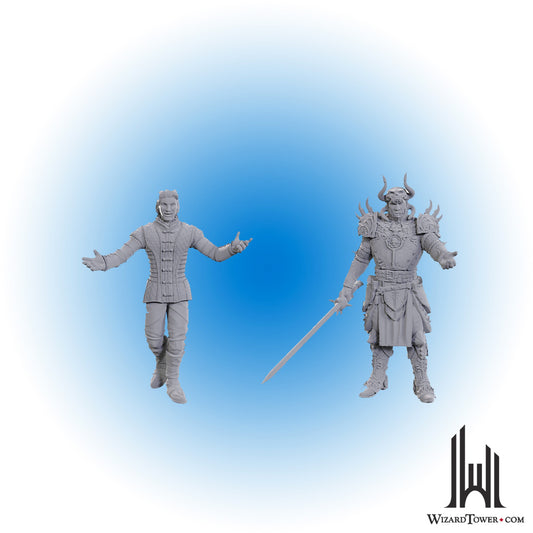Unpainted Miniature - Baldur's Gate 3 - Sarevok Anchev and Raphael