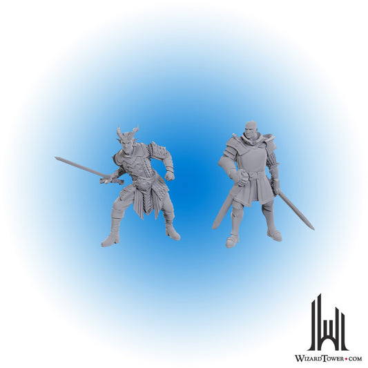 Unpainted Miniature - Baldur's Gate 3 - Ulder Ravengard and Zevlor