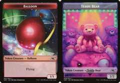 Balloon (007) // Teddy Bear (009) Double-Sided Token - Foil