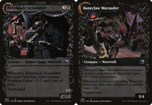 Baneblade Scoundrel // Baneclaw Marauder (289) (Showcase)