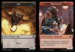 Bat (0001) // Mercenary (0010) Double-Sided Token - Foil