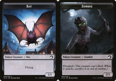 Bat (004) // Zombie (005) Double-Sided Token - Foil