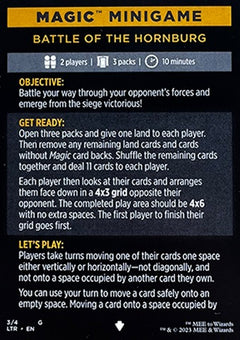 Magic Minigame: Battle of the Hornburg (TTLR)