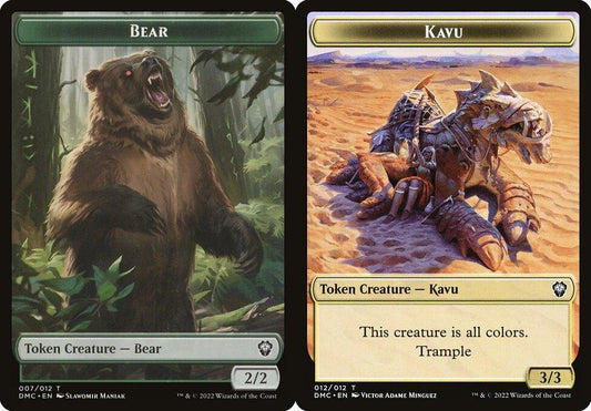 Bear (007) // Kavu (012) Double-Sided Token