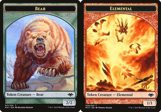 Bear (011) // Elemental (008) Double-Sided Token